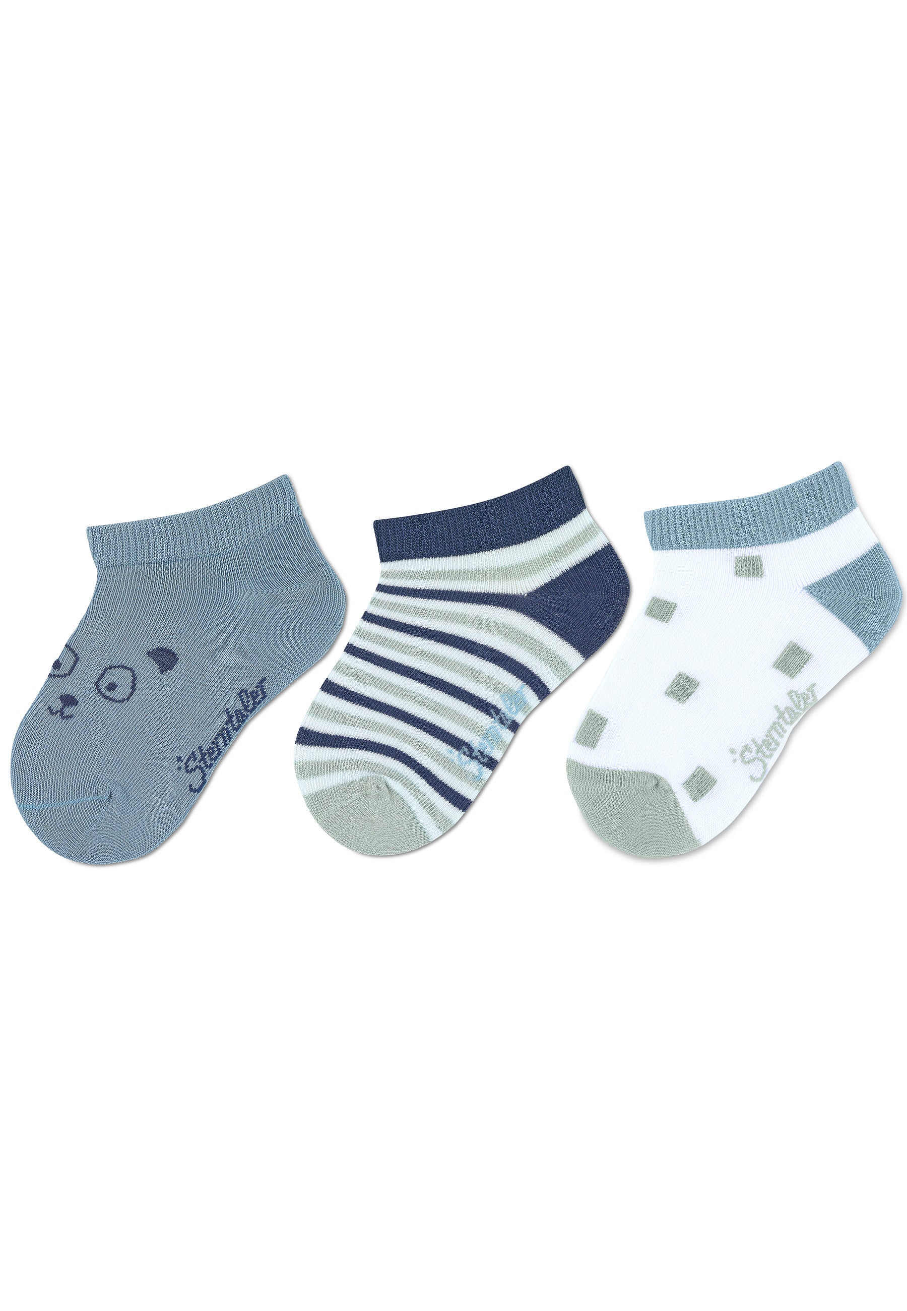 Sneaker-Socken Bär, 3er-Pack
