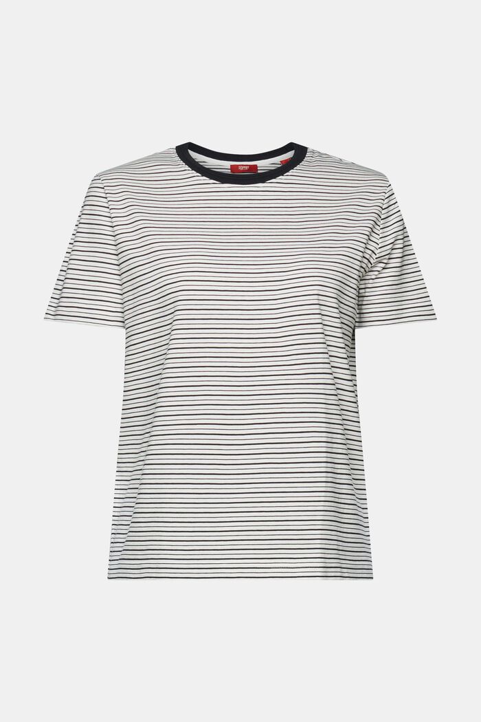 T-Shirt mit Streifen, 100% Baumwolle
