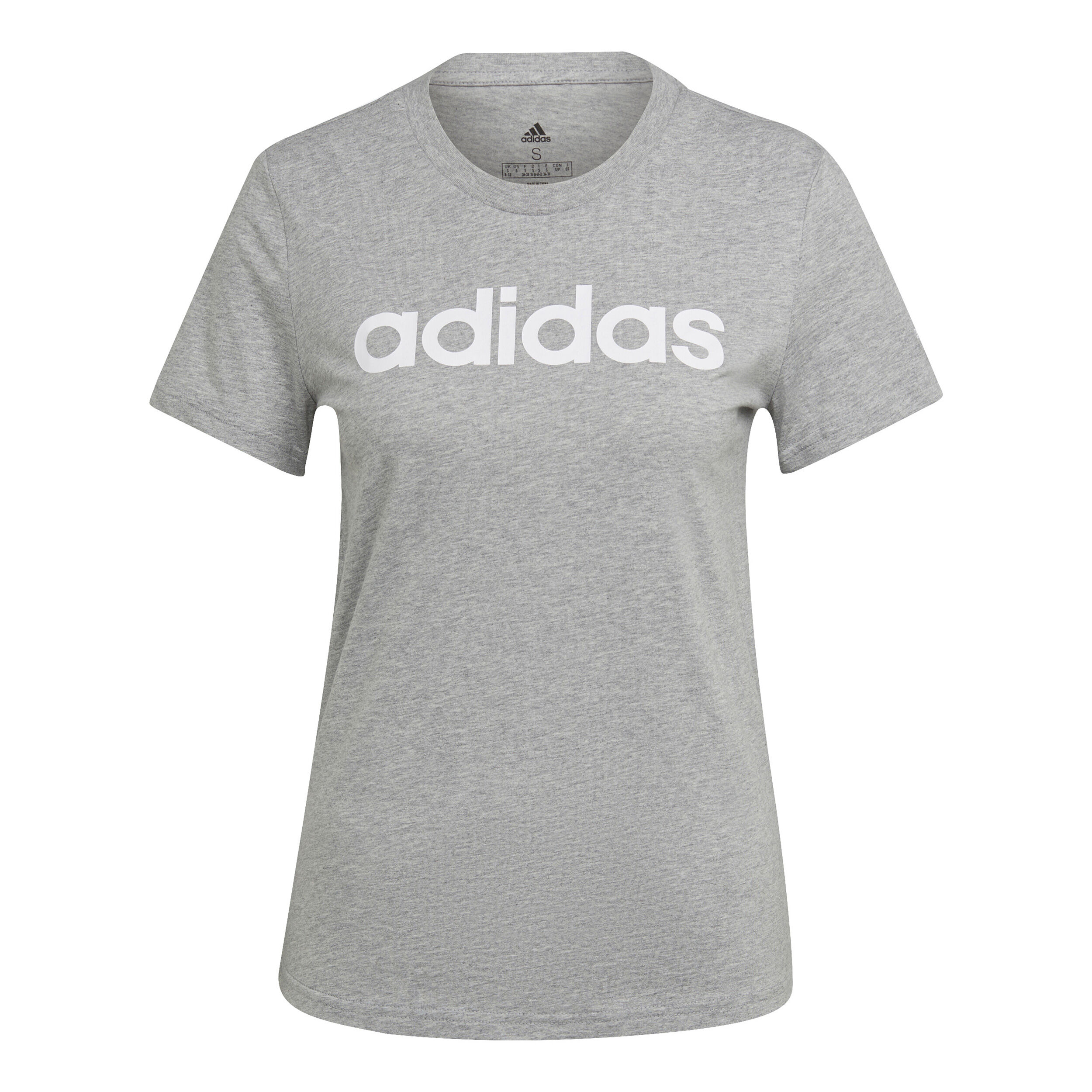 Linear T-Shirt Damen - Grau