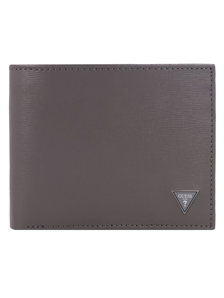 Guess Madrid Geldbörse RFID Schutz Leder 12 cm in grey günstig kaufen onesize