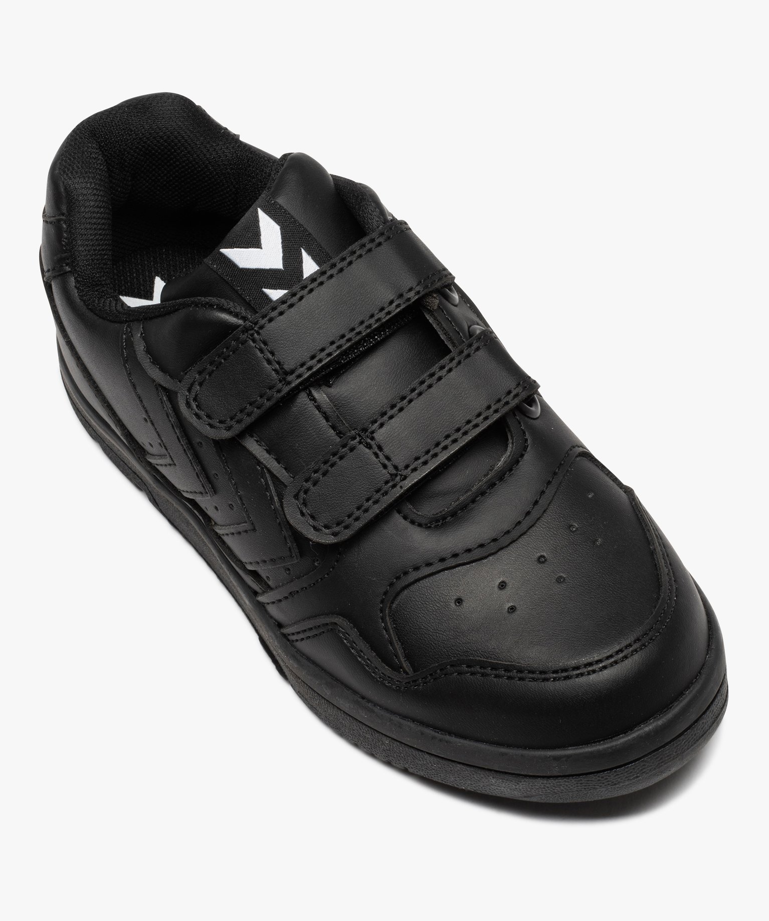 Baskets Garçon unies à scratch - Hummel Camden noir | GEMO