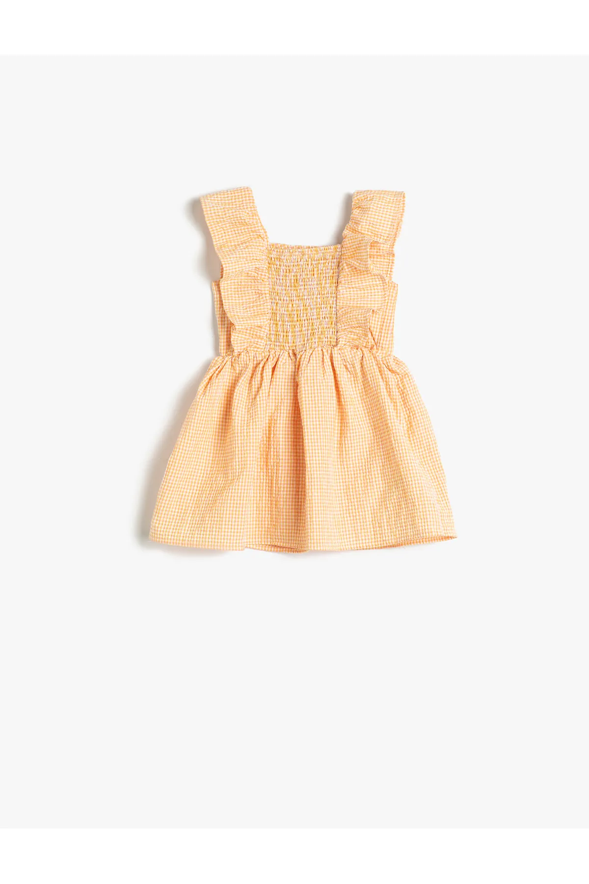 Koton  Kleid mit Rüschen, Gipe und detailliertem Gingham-Muster