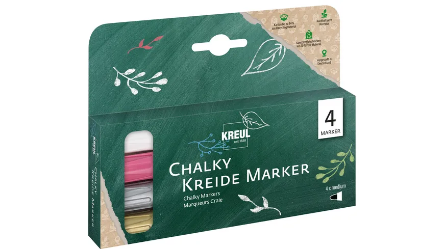 KREUL Chalky Kreidemarker 4er Set