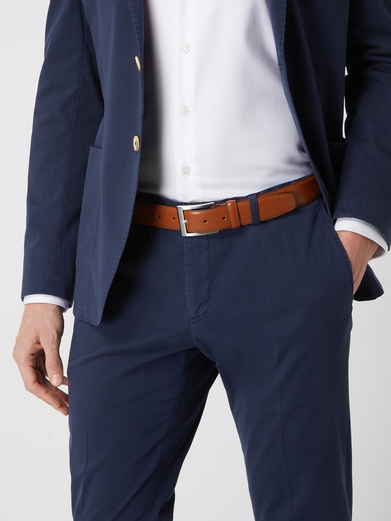 Gürtel aus Leder in cognac