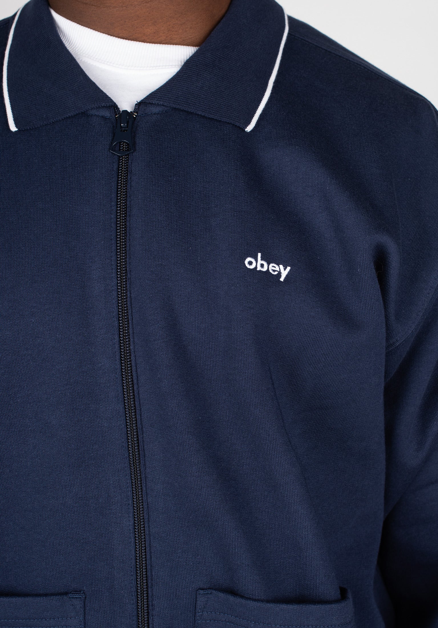 Fontana Zip Front Polo Sweatshirt