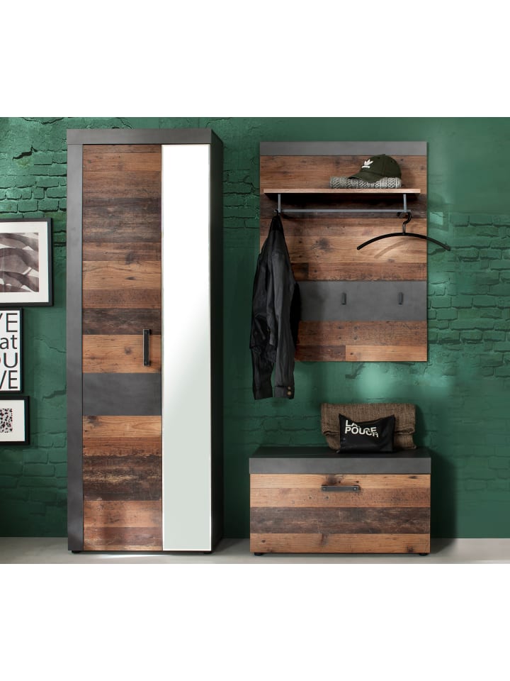 ebuy24 Garderobenaufstellung Irwin B Braun 160 x 37 cm günstig kaufen onesize