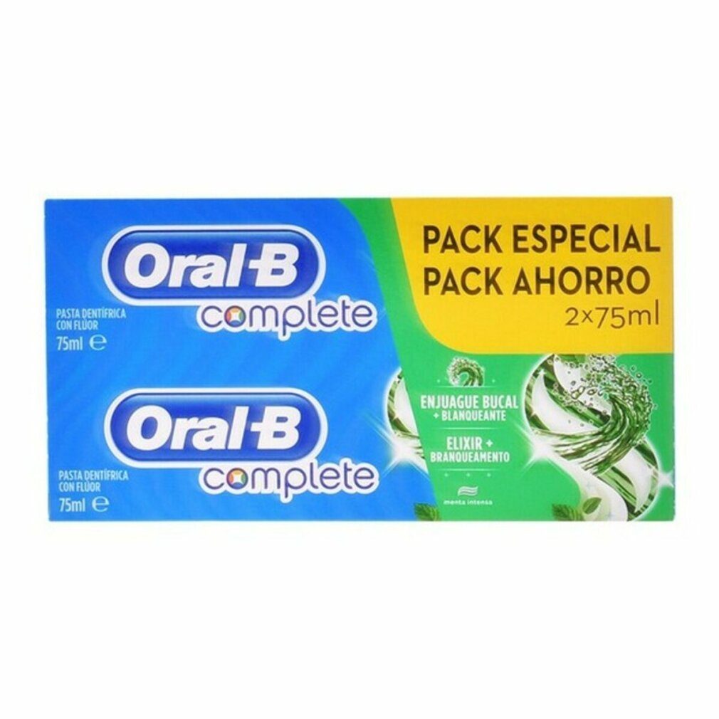 Oral-B Zahnpasta COMPLETE DENTIFRICO ENJUAGE + BLANQUEANTE LOTE 2 x 75 ml