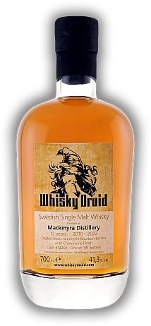Mackmyra Whisky Druid 12 Years 2010/2022 Peated Malt Single Cask #12201 41,3% Mackmyra Whisky Druid 12 Years 2010/2022 Peated Malt Single Cask #12201 41,3% Ein rauchiger Mackmyra-Druid aus dem Kirschweinfass. Alter 10/22 - 0,7	 Liter - Vol 41,3%