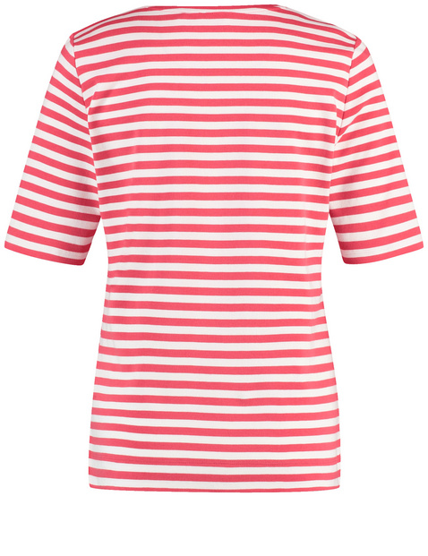 Gestreiftes T-Shirt aus Baumwolle