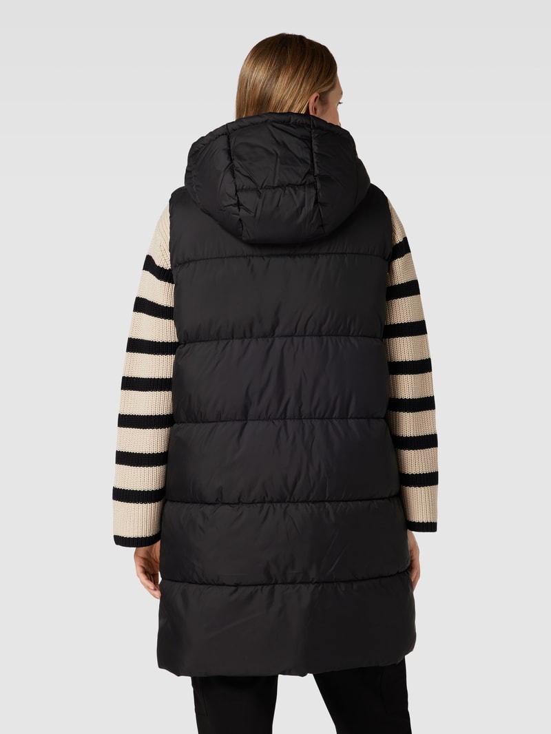 Weste mit Steppnähten Modell 'Puffer' in schwarz