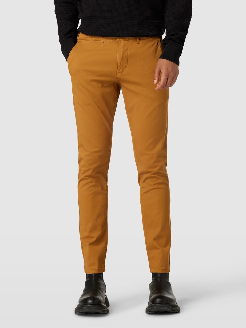 Super Slim Fit Chino mit Stretch-Anteil in gold
