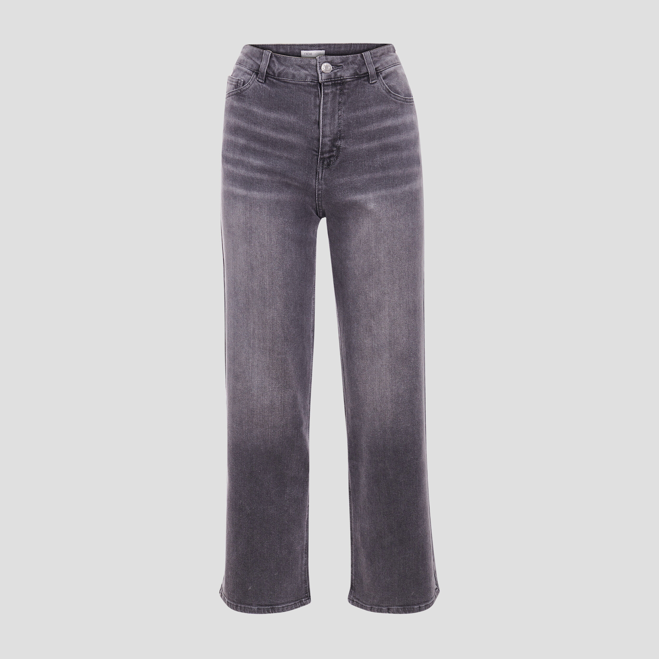 Jeans regular denim gris femme | Cache Cache