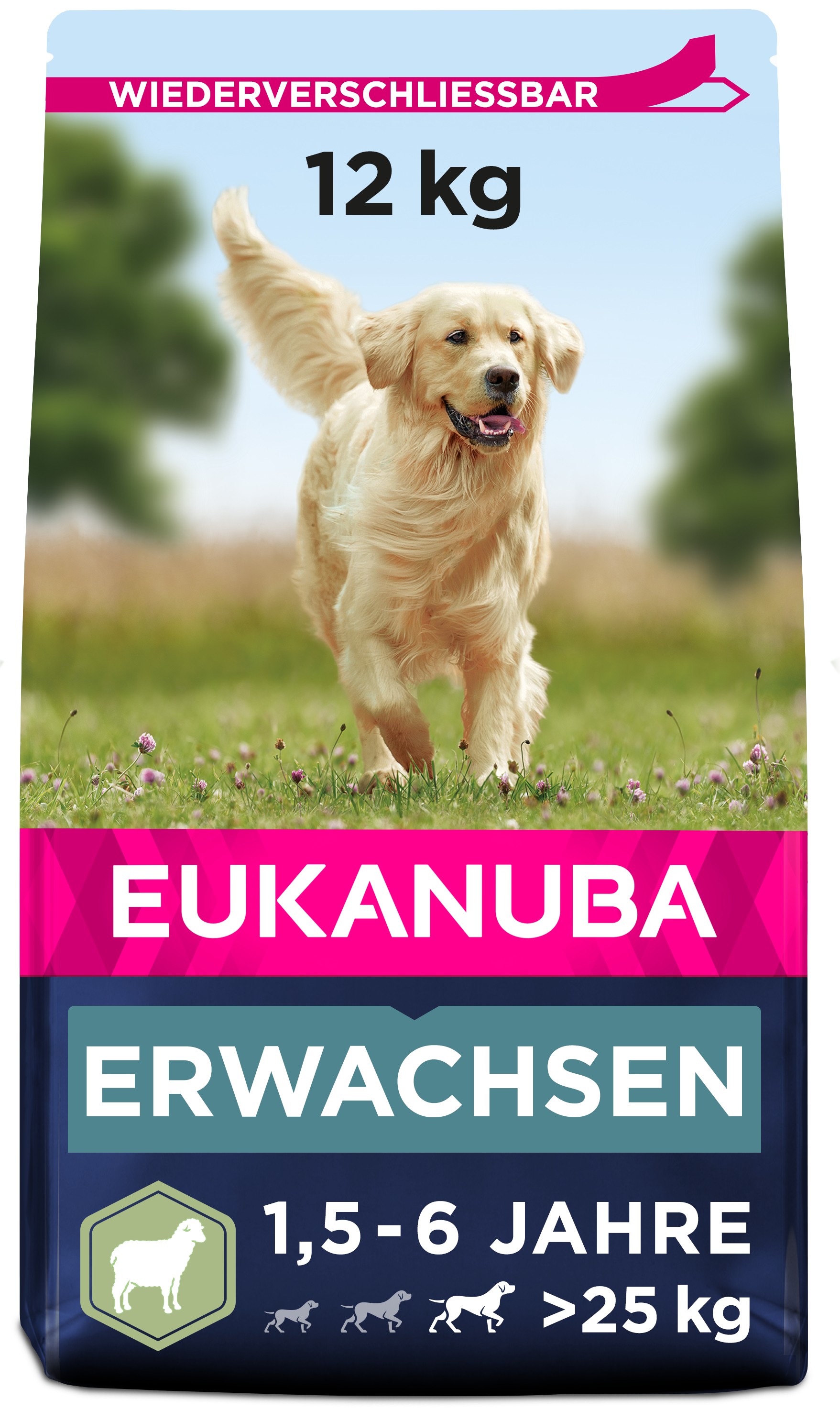 EUKANUBA Hundetrockenfutter EUKANUBA Adult Large Breed Lamm & Reis 12 kg