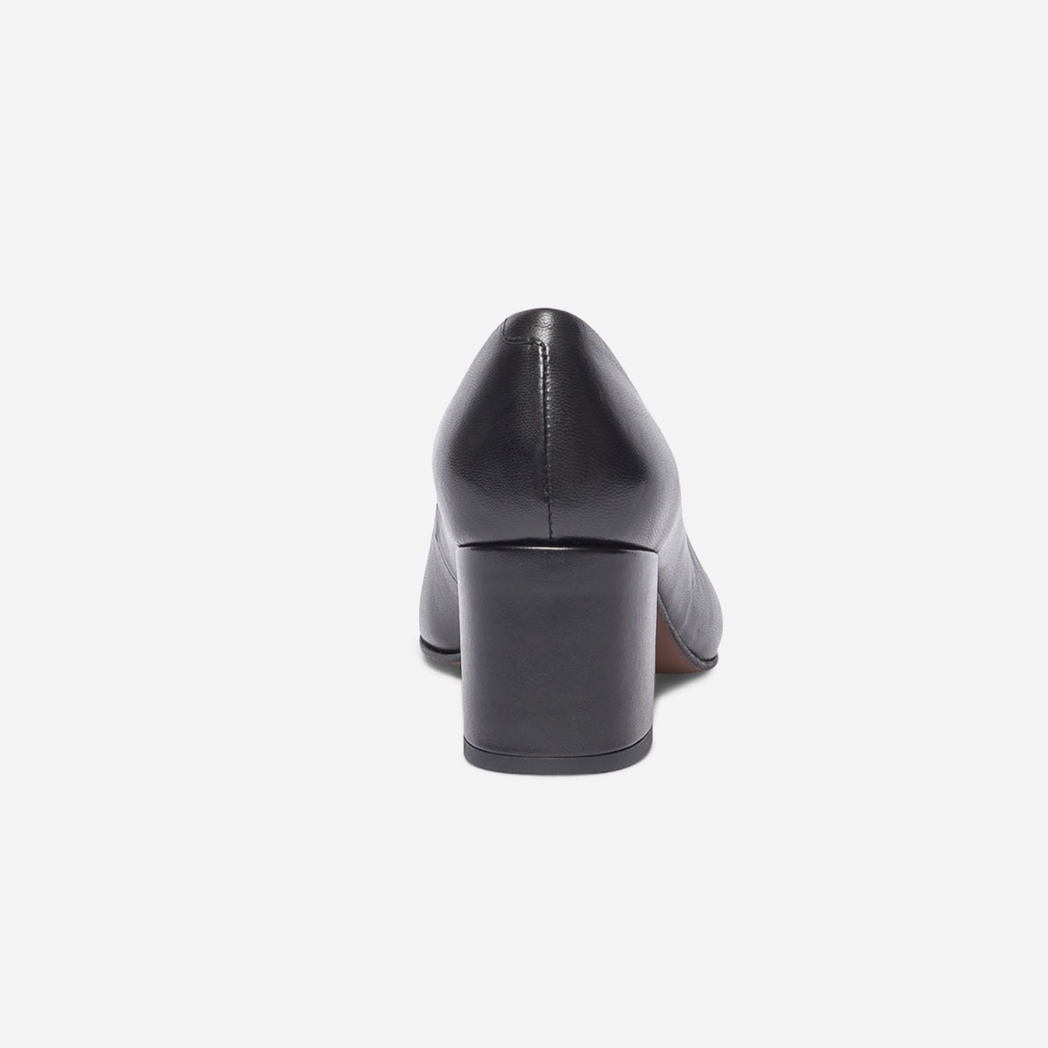 Escarpin éco-conçu noir en cuir