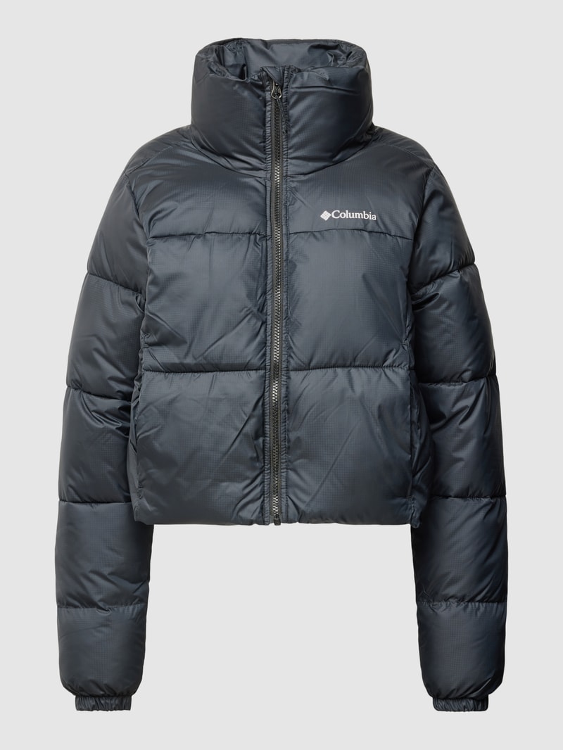 Cropped Steppjacke mit Stehkragen Modell 'PUFFECT CROPPED JACKET' in schwarz