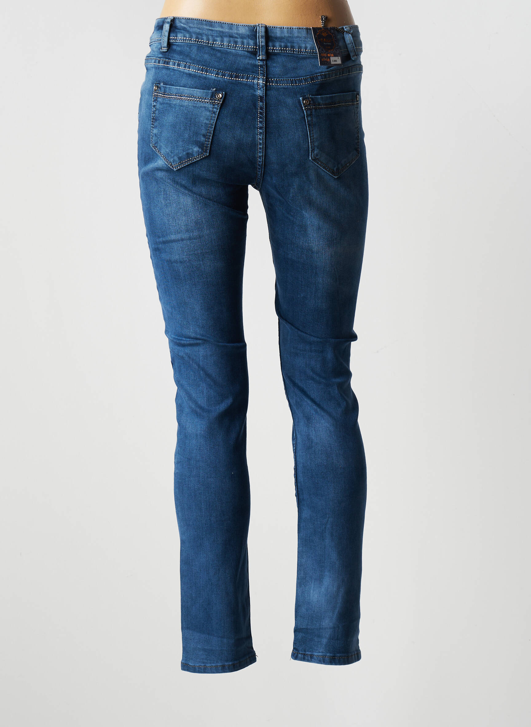X Max Jeans Coupe Slim Femme couleur bleu