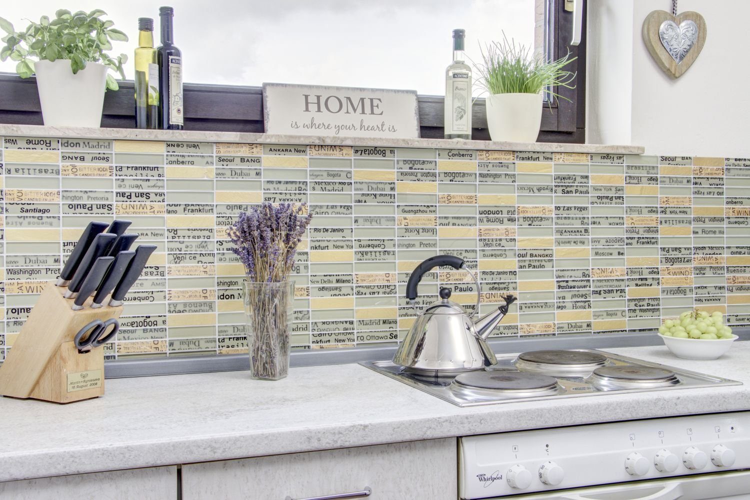 Mosani Mosaikfliesen Glasmosaik Naturstein Mosaik gold matt / 10 Matten