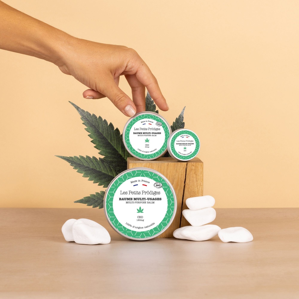 Les Petits Prödiges Baume Multi-Usages CBD 30ml - Bio - COSMOS ORGANIC certifié par Cosmécert Baume Multi-usages