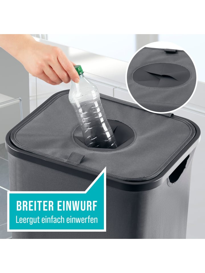EASYmaxx EASYmaxx Pfandflaschen-Sammelbehälter, 100 l - 2 Tragetaschen & Klettverschluss günstig kaufen onesize