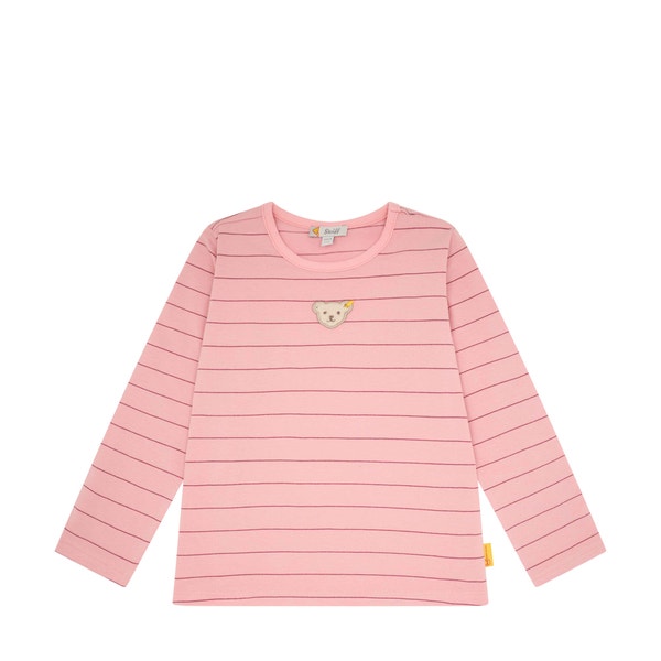 T-Shirt langarm, rosa für Mädchen
