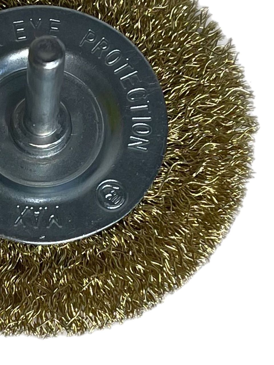 Vago-Tools Scheibenbürsten Rundbürste 100mm mit Schaft gewellt f.Bohrmaschine 24x