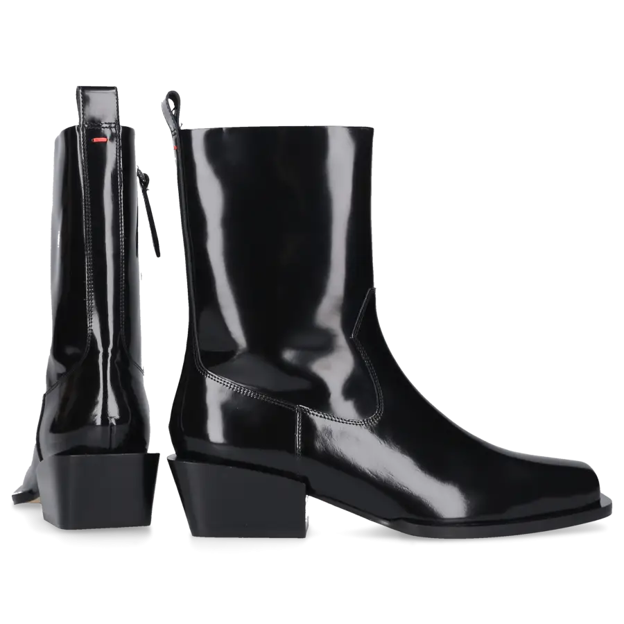 Aeyde - Cowboy-/ Bikerstiefeletten BILL Kalbsleder - schwarz