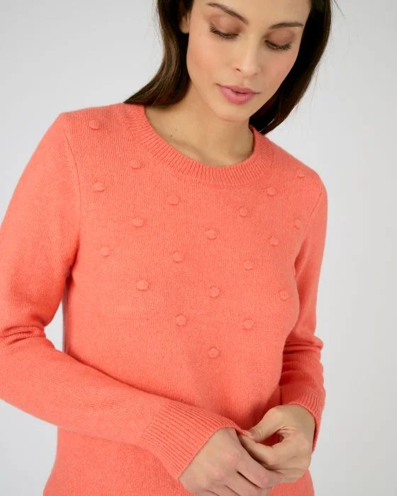 Pull maille chaude fantaisie, manches longues Thermolactyl
