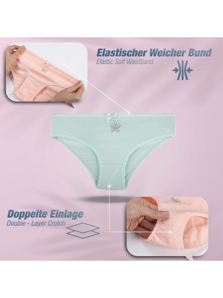 LOREZA 10er Set Slips - Strass - Bunt günstig kaufen