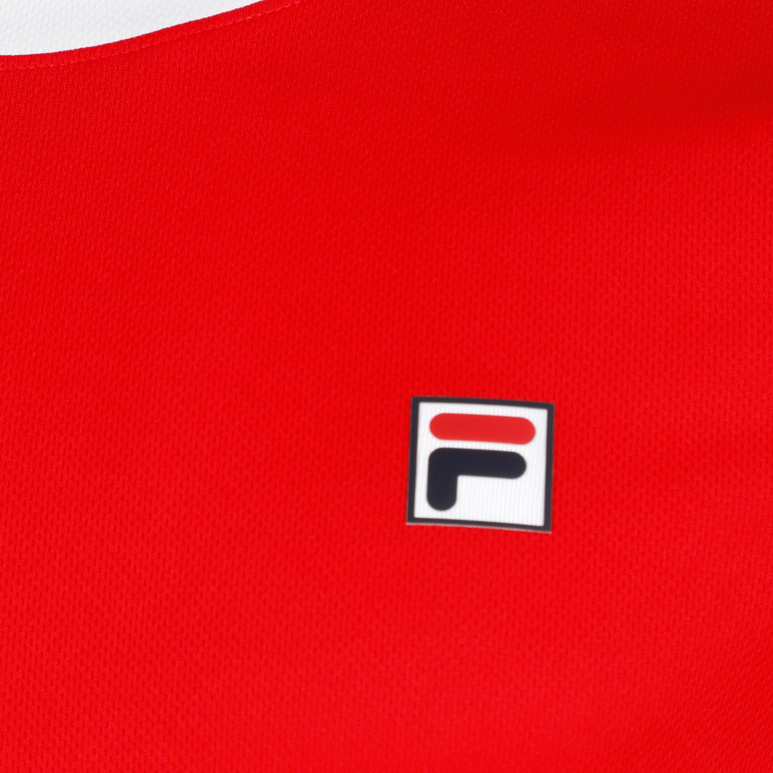 Elias T-Shirt Herren - Rot, Weiß