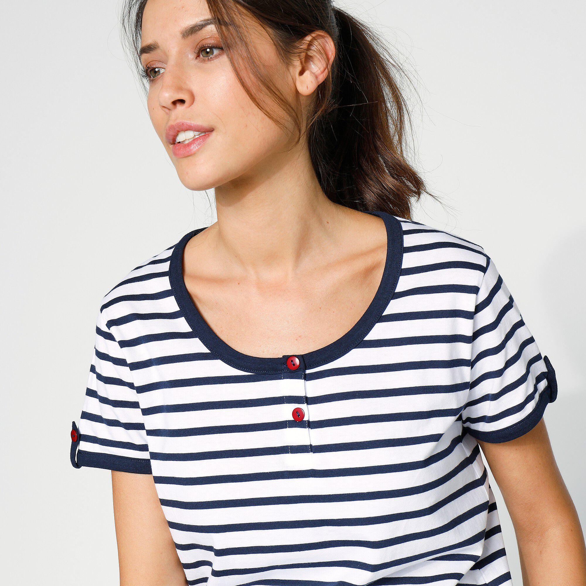 Pyjama pantacourt coton manches courtes