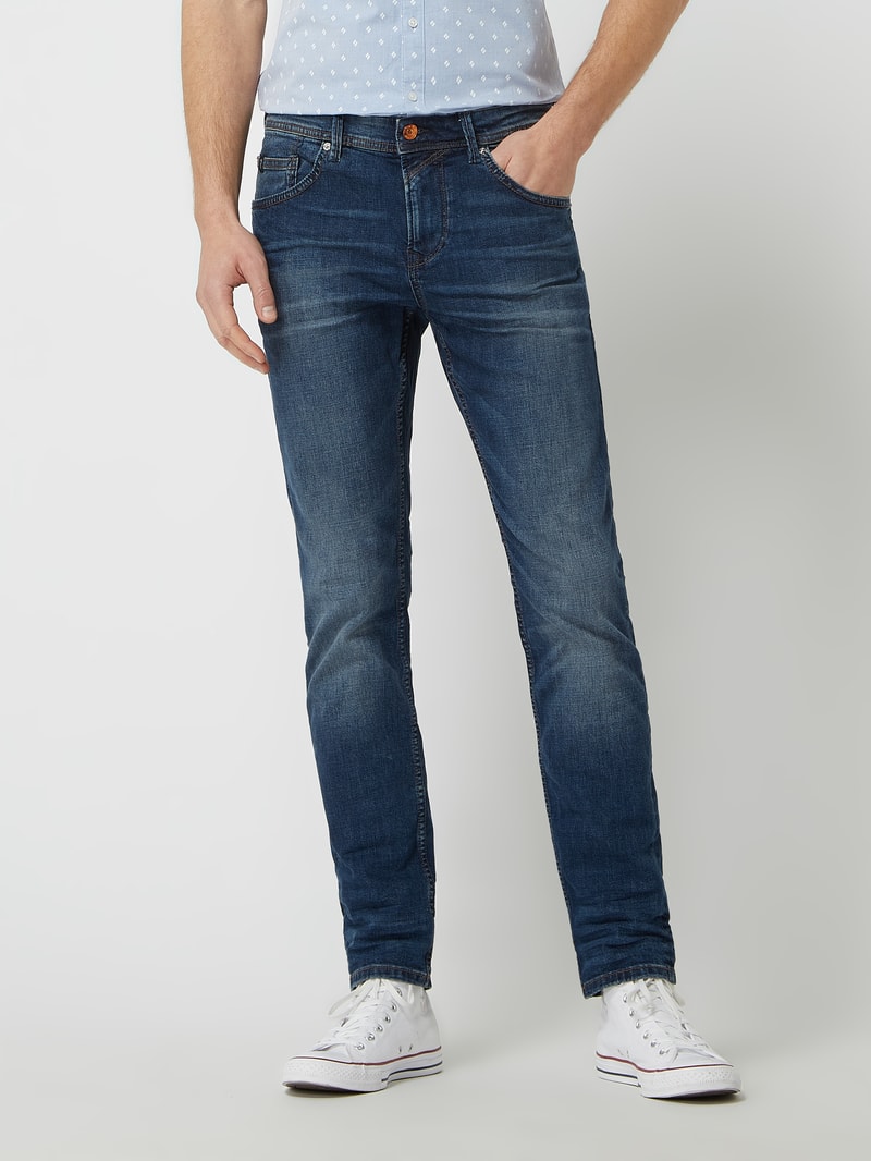 Straight Fit Jeans mit Stretch-Anteil Modell 'Aedan' in jeans