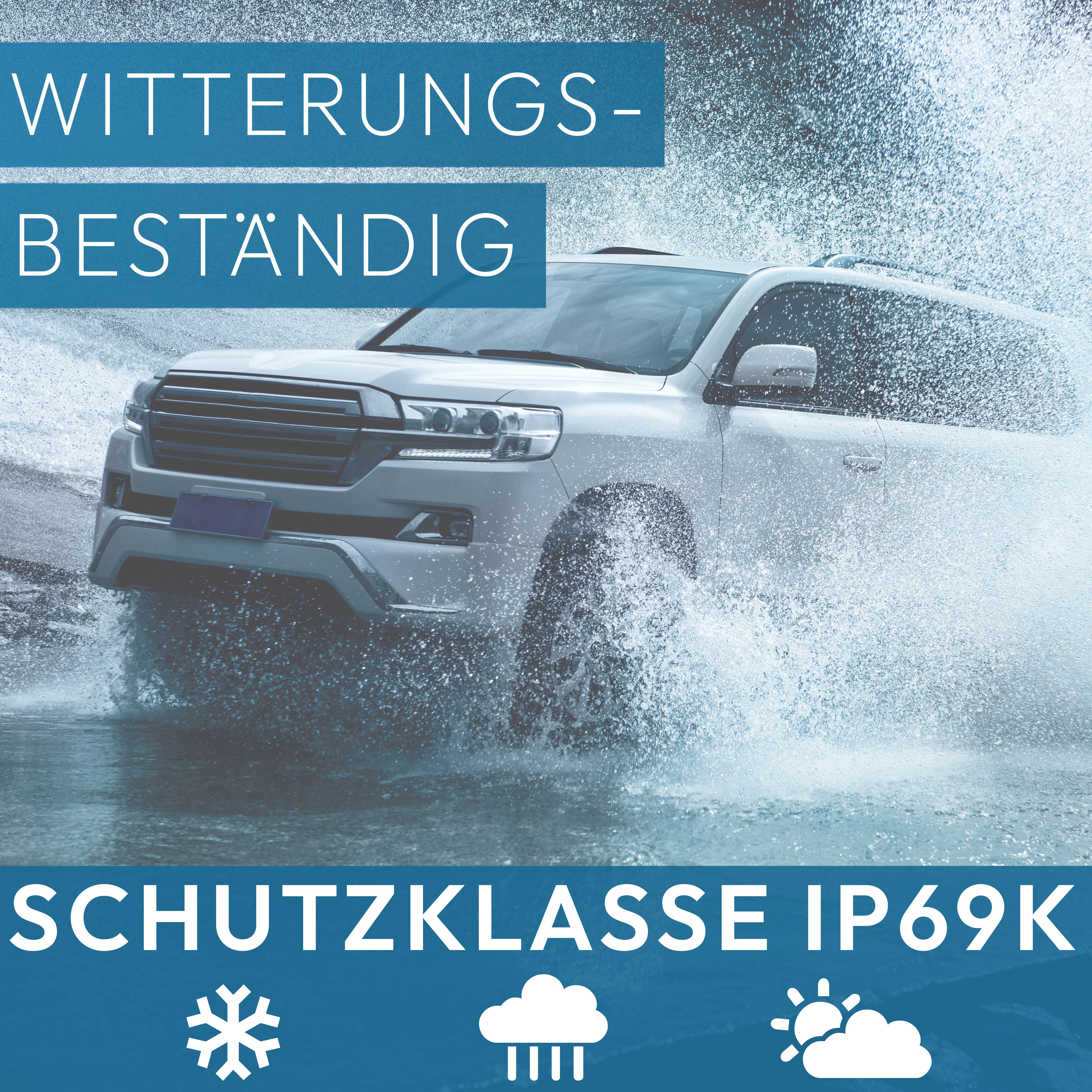 VSG24 IP69K EXPERT Robuste Schwerlast Rückfahrkamera mit FULL HD Auflösung Rückfahrkamera (Nachtsicht, 12V, HD-1080P, 155° Blickwinkel, Wohnmobil, LKW)