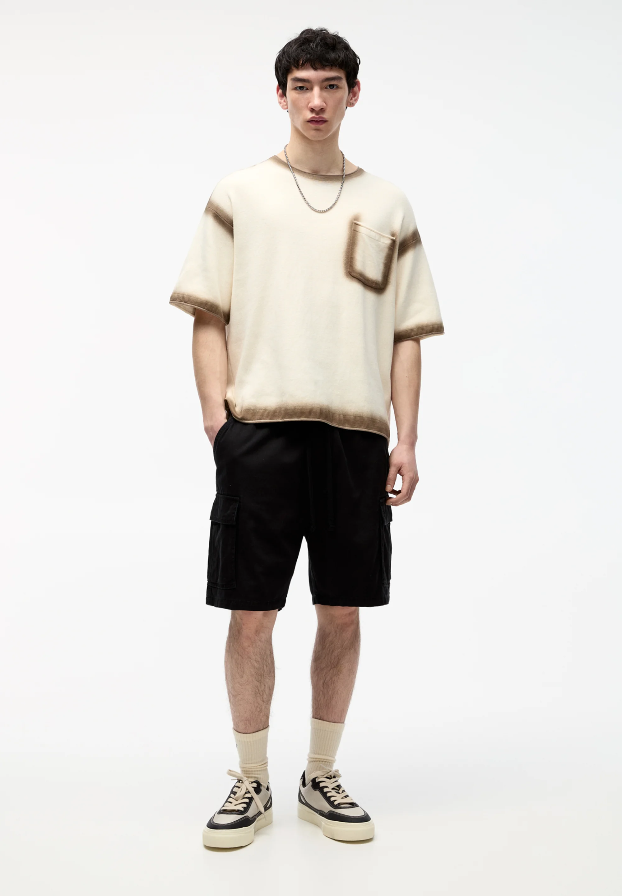 PULL&BEAR BERMUDA - Shorts vaqueros