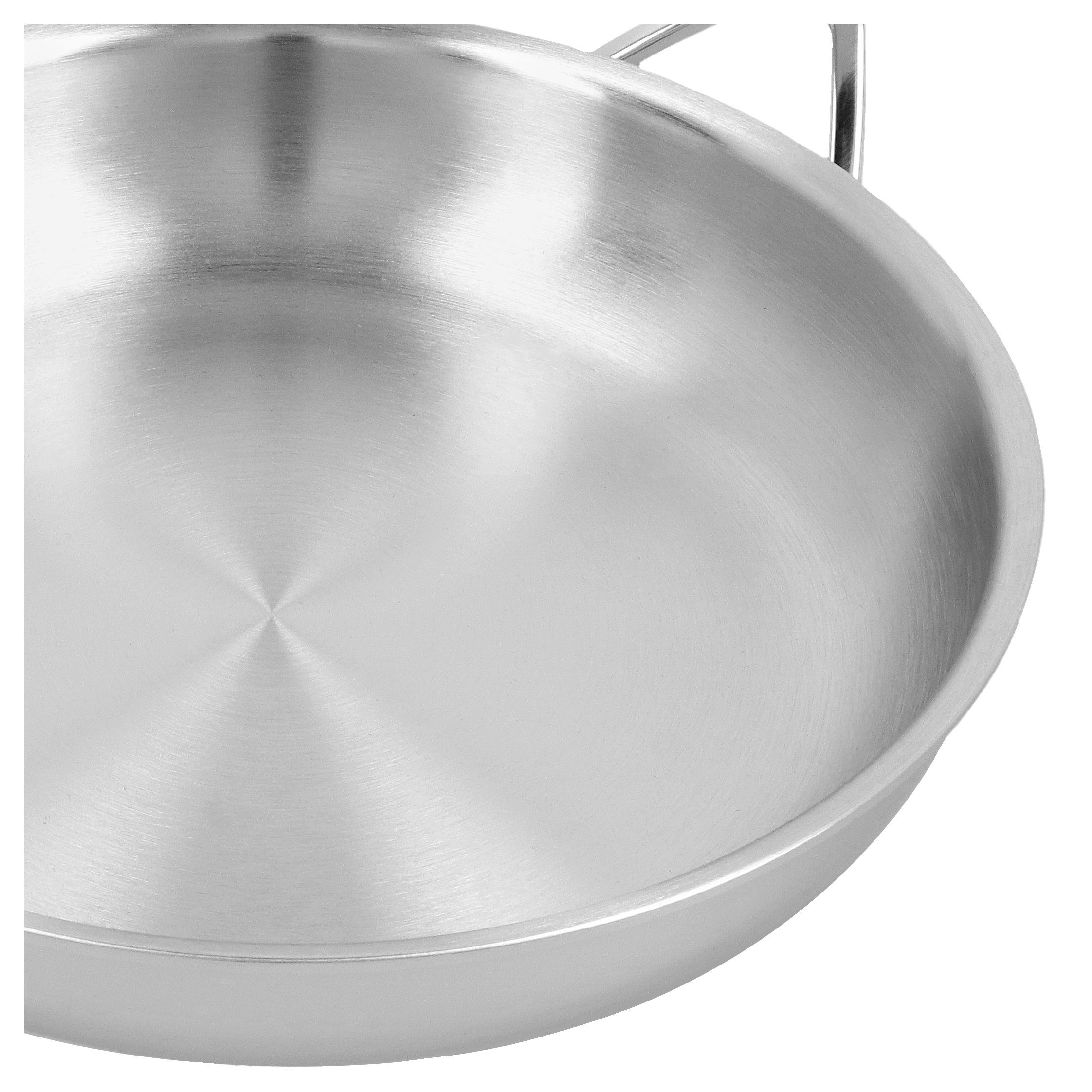 Bratpfanne 28 cm, 18/10 Edelstahl, Silber