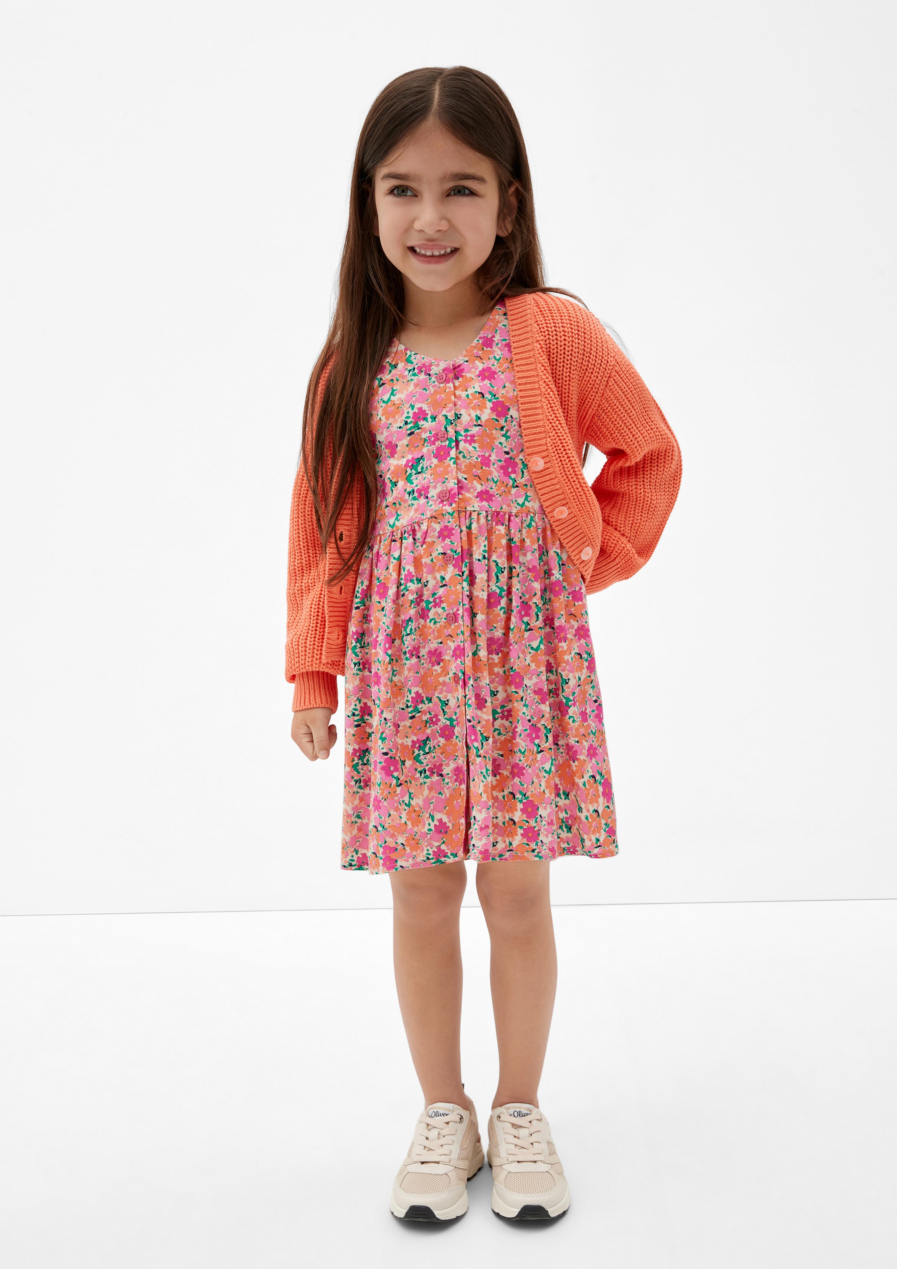 Kleid in floralem Allover-Muster  2124968-08A1
