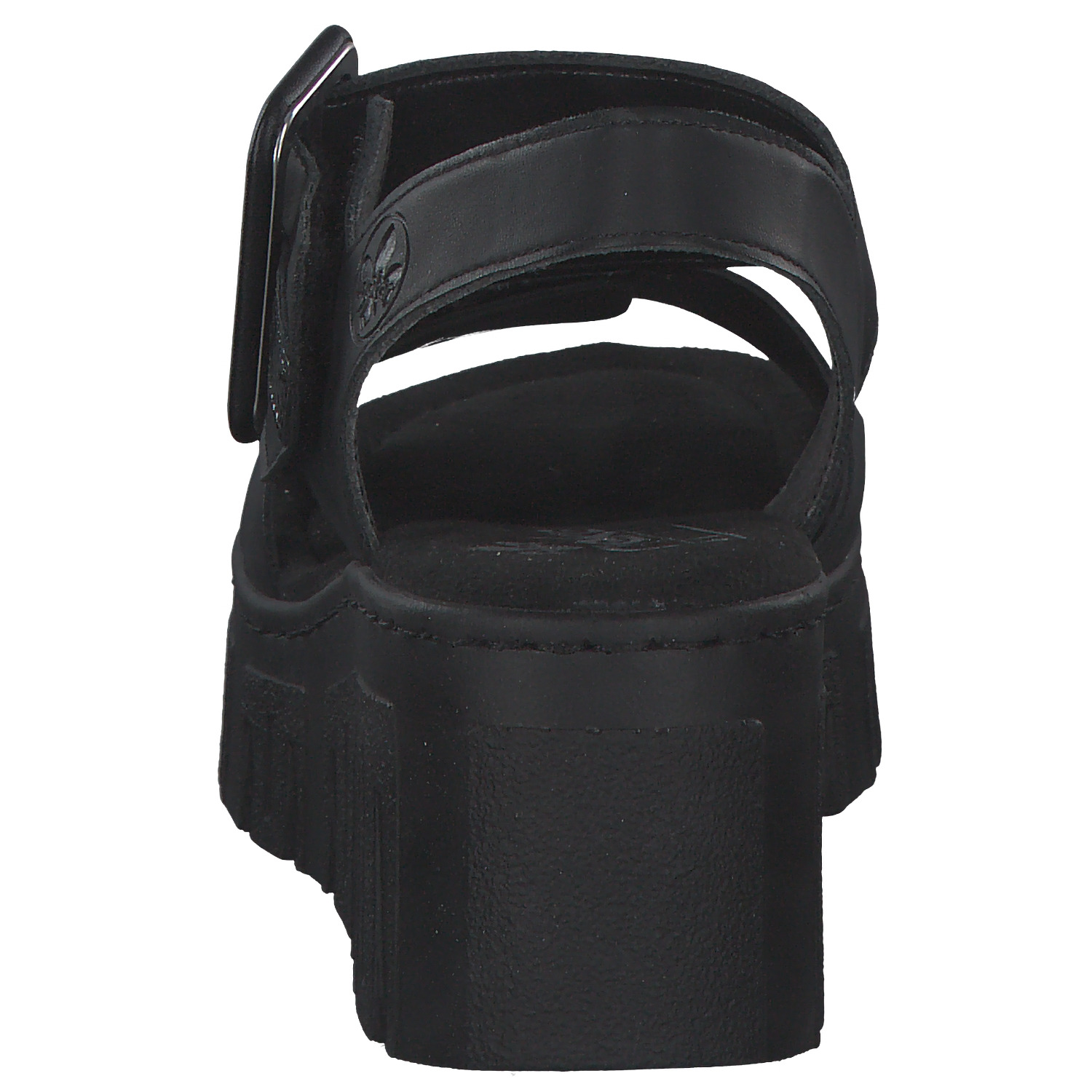 Rieker 68050, Plateau-Sandaletten, Damen, schwarz/black