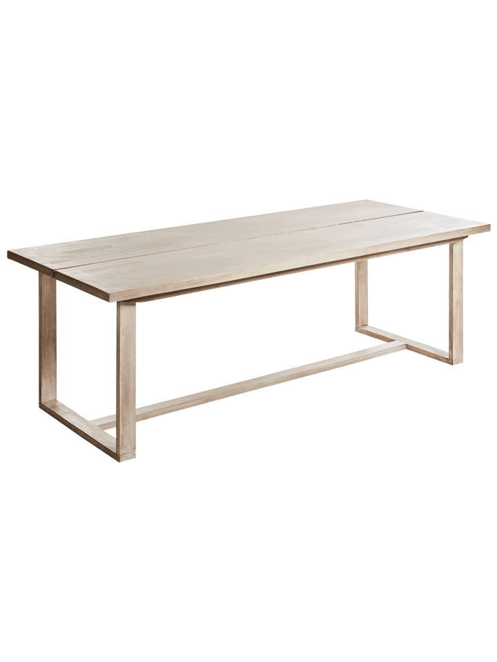 Beliani 7-tlg Gartentisch Set AZZANELLO in Heller Holzfarbton/Weiß günstig kaufen onesize