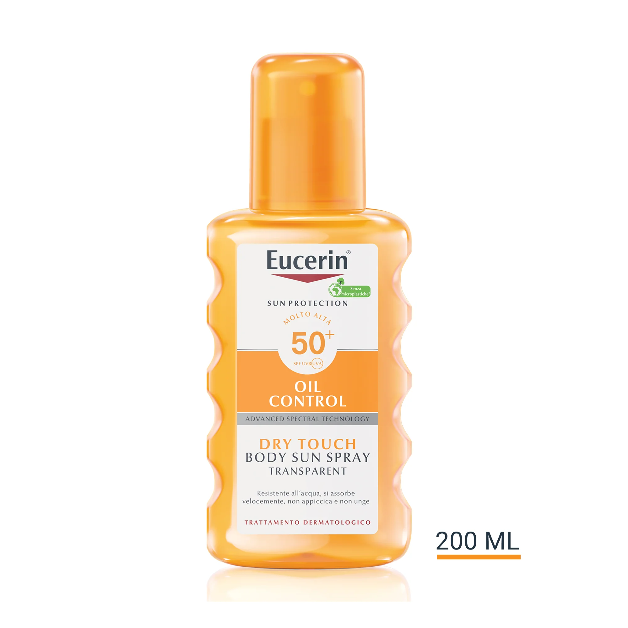 Spray solar de secado rápido transparente SPF50 - Spray solar corporal de alta protección.