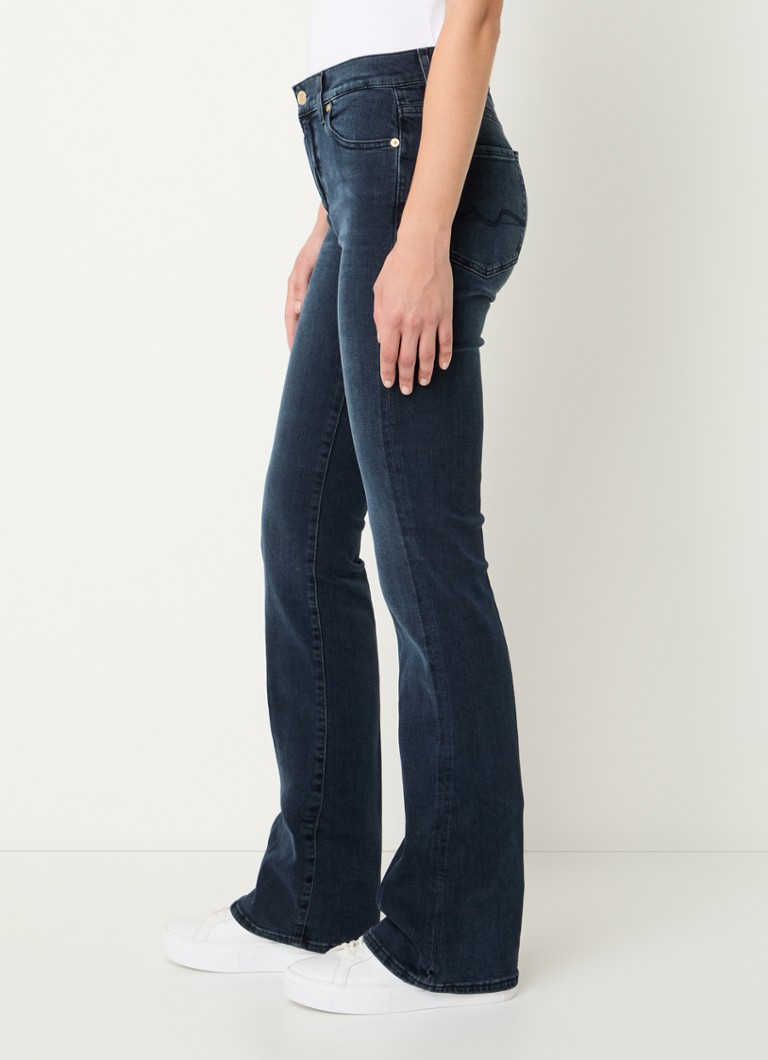 Jeans 7 For All Mankind Broadway a vita media și taglio bootcut, lavaggio colorato