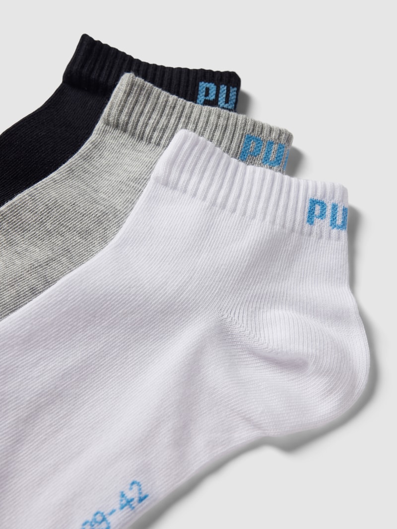 Socken mit Label-Details im 3er-Pack in hellblau