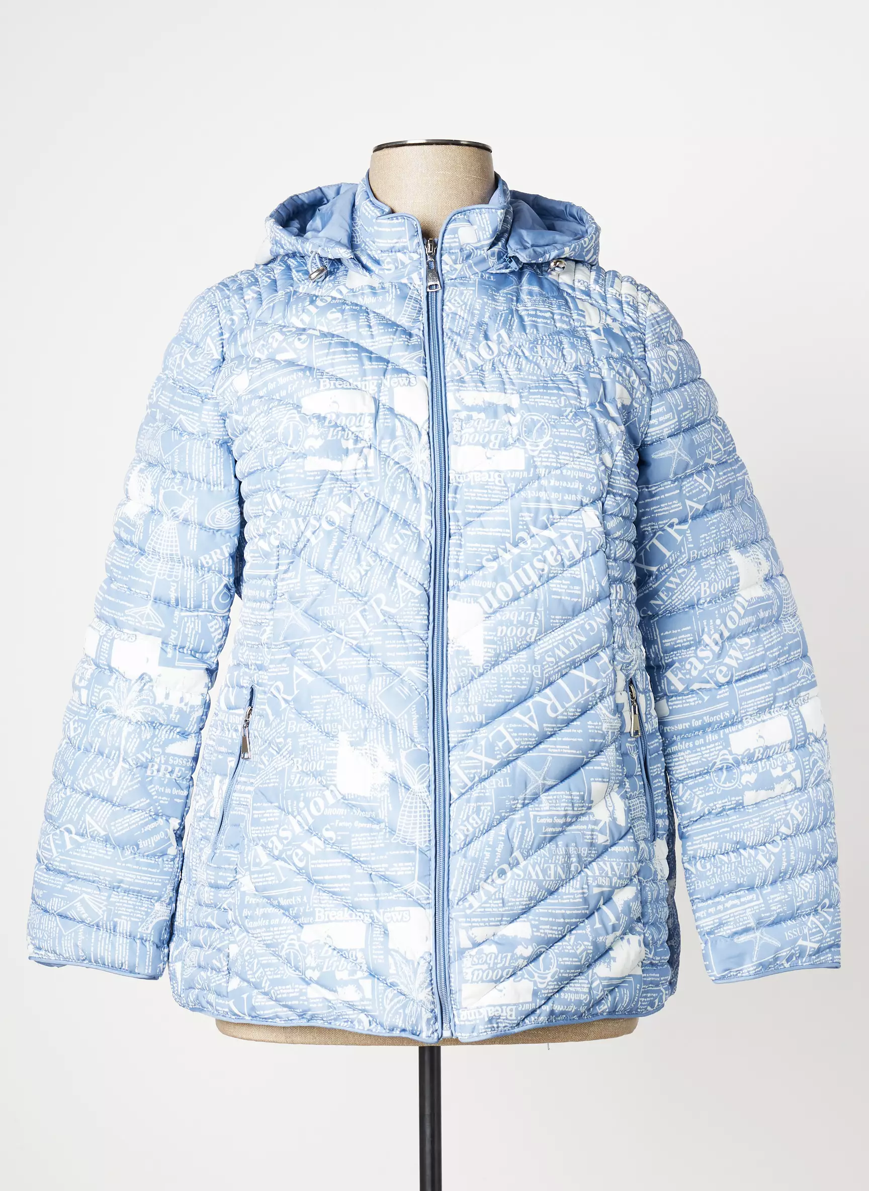 Saturne Doudounes Femme couleur bleu