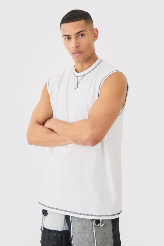Oversize Kontrast-Tanktop