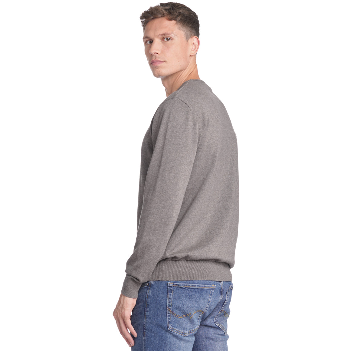 Herren Feinstrickpullover mit Rundhals