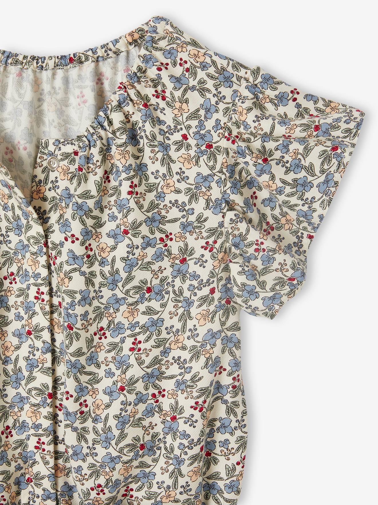 Vertbaudet Kurzer Mädchen Jumpsuit Oeko-Tex - wollweiß