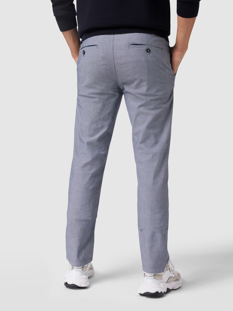 Slim Fit Chino mit Stretch-Anteil in marineblau