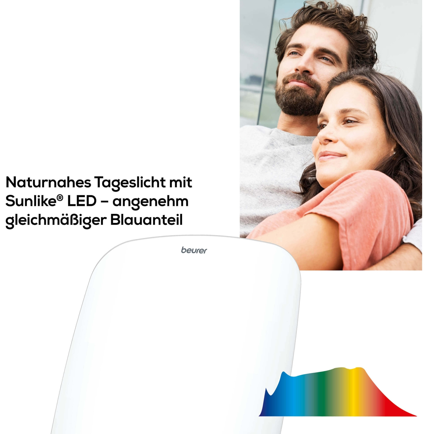 Beurer Tageslichtlampe TL 95-Naturnahes Tageslicht mit energiesparender LED-Technologie