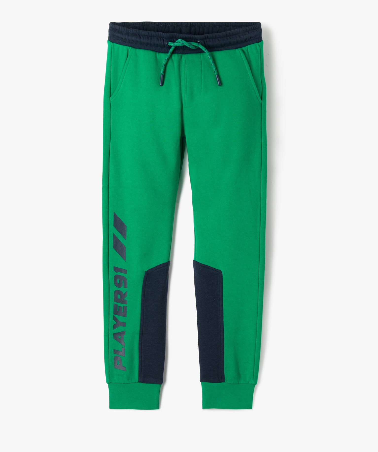 Jogging Garçon en molleton doux vert | GEMO