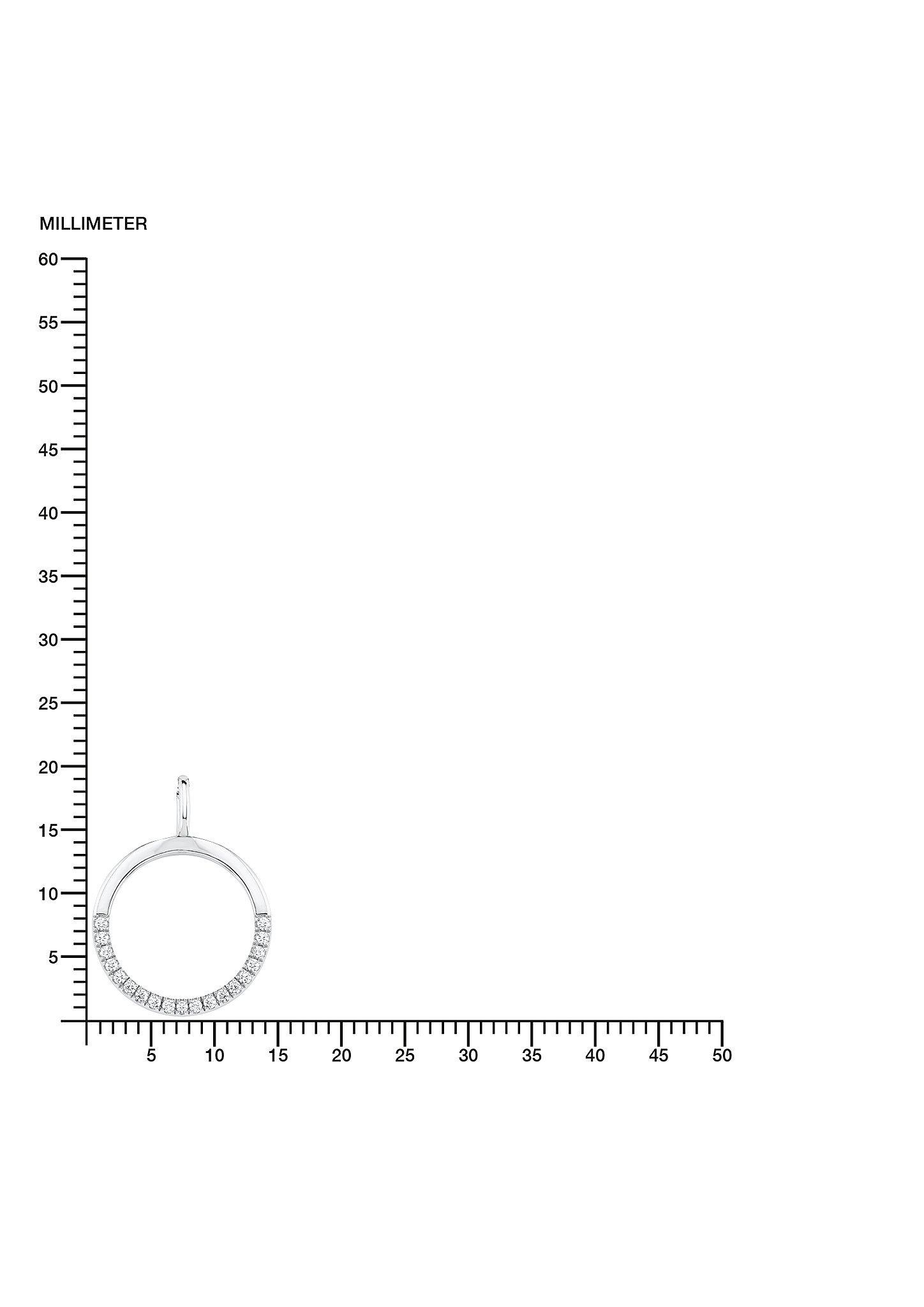 Silberkette Kreis mit Zirkonia  272.708.6411.0888-05E0
