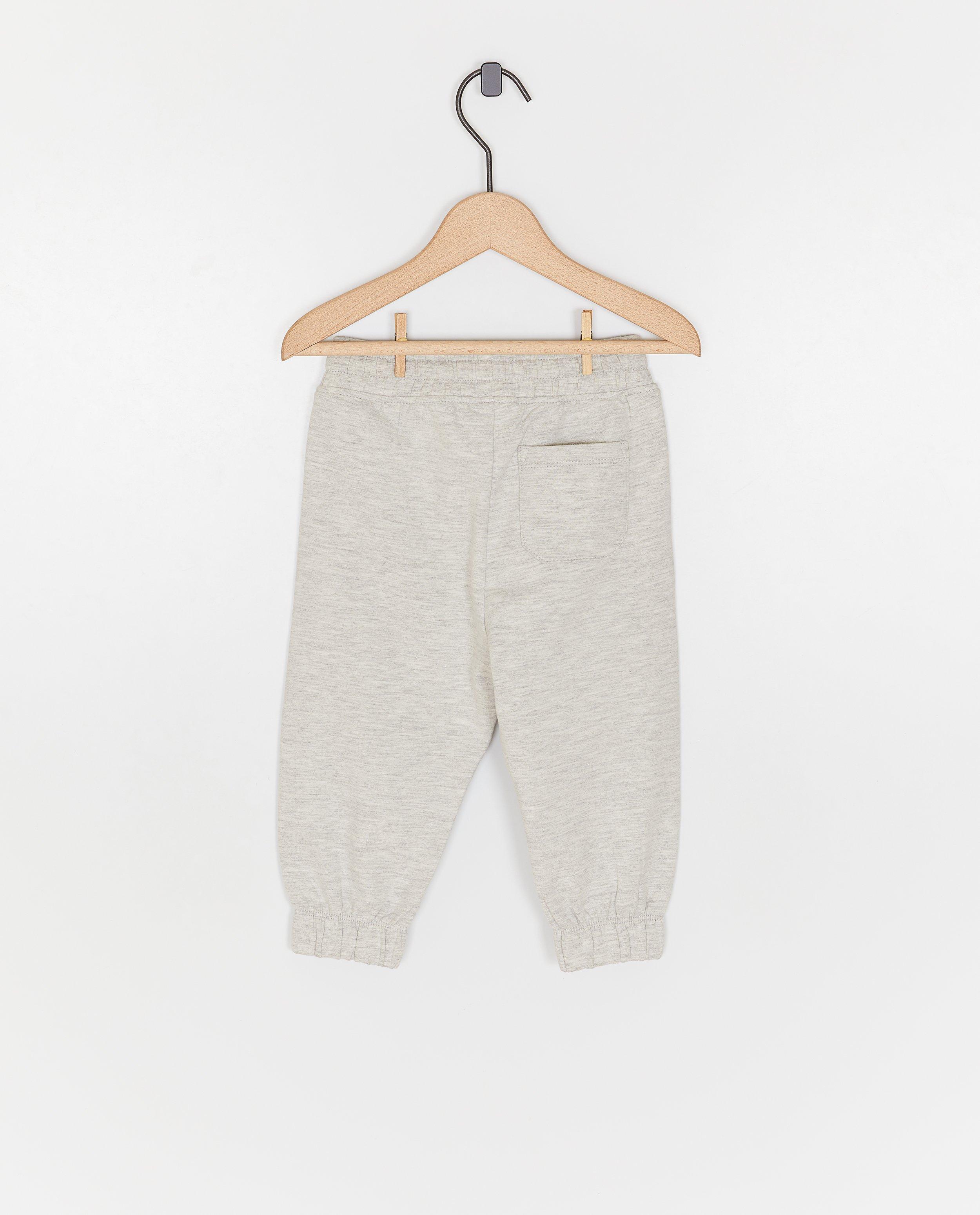 Pantaloni de trening gri, unisex, gri deschis, Cuddles and Smiles