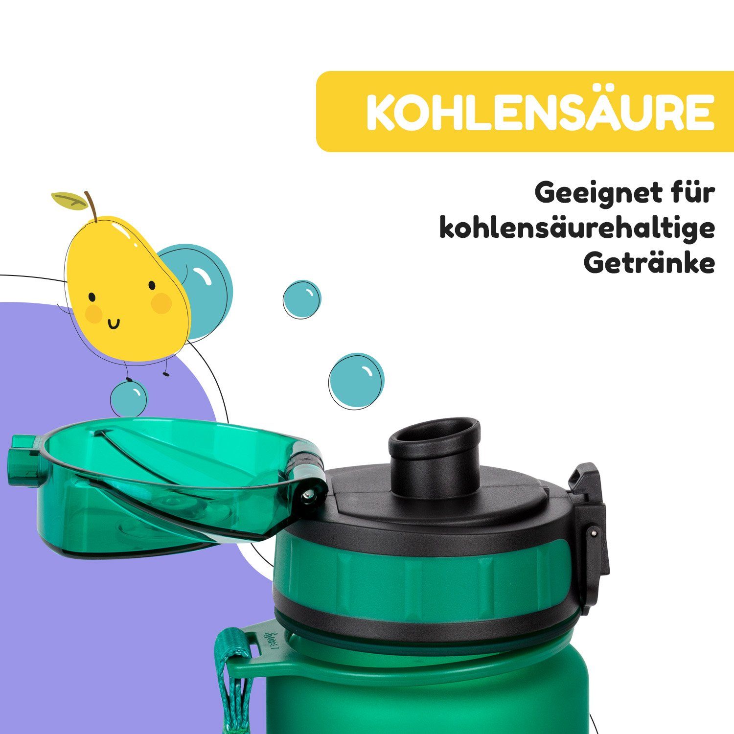 Klarstein Trinkflasche schmatzfatz Trinkflasche